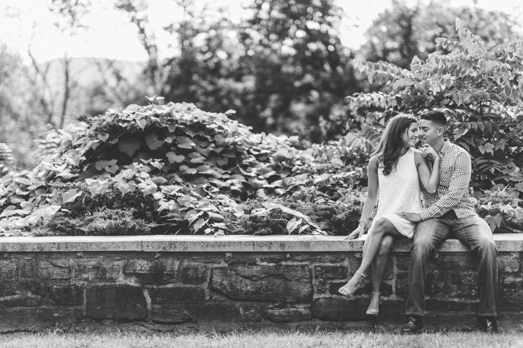 NJ Botanical Garden engagement session at Skylands Manor, captured by North Jersey wedding photographer Ben Lau.