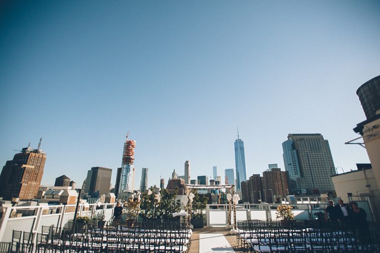 Melissa & Jason's Tribeca Rooftop Wedding in New York, NY - captured by NYC wedding photographer Ben Lau.