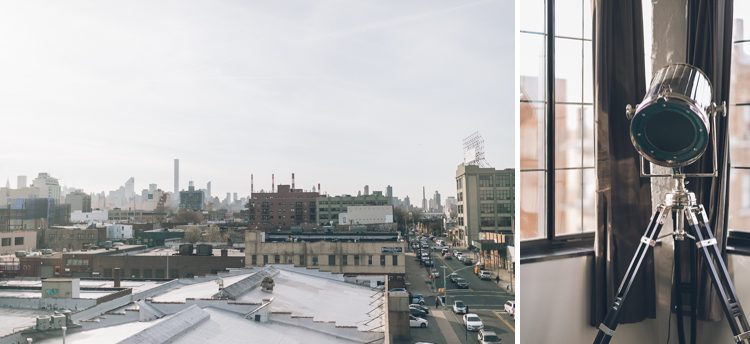 Long Island City engagement session at the Paper Factory Hotel, captured by LIC wedding photographer Ben Lau.