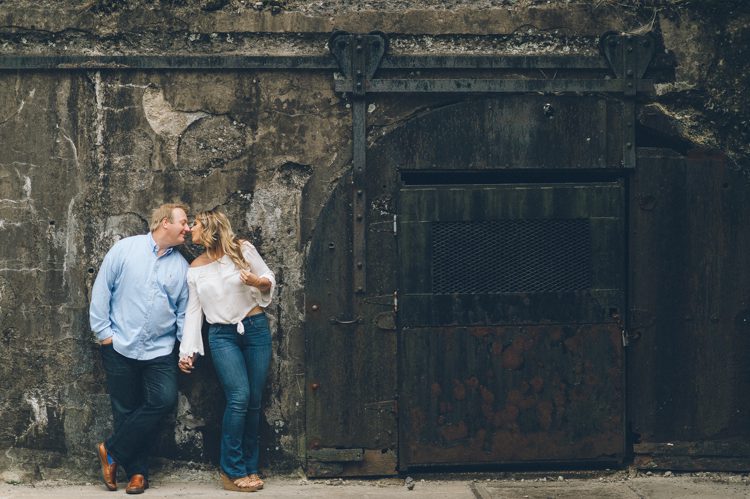 Sandy Hook engagement session along the Jersey Shore, captured by North Jersey wedding photographer Ben Lau.