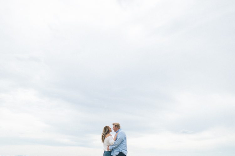 Sandy Hook engagement session along the Jersey Shore, captured by North Jersey wedding photographer Ben Lau.
