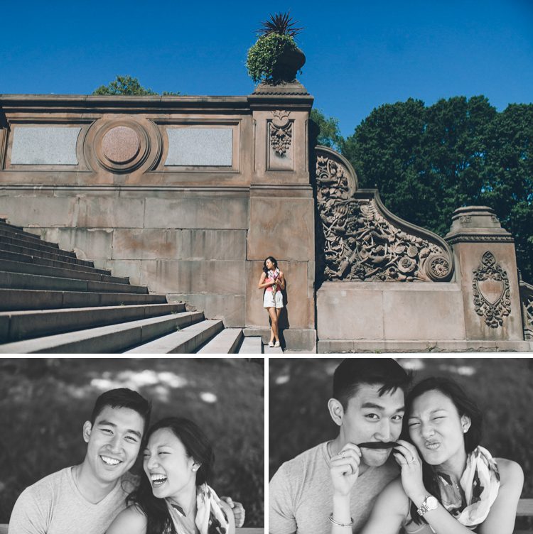 Fun NYC engagement session in Meatpacking and Central Park, captured by fun NYC wedding photographer Ben Lau.