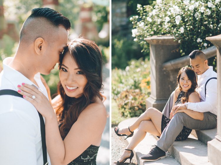 Old Westbury Gardens engagement session & Long Island City engagement session - captured by fun NYC wedding photographer Ben Lau.