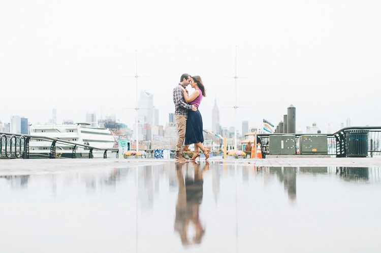 Hoboken engagement session in NJ, captured by Hoboken wedding photographer Ben Lau.