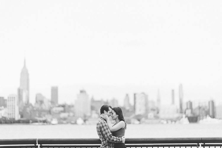 Hoboken engagement session in NJ, captured by Hoboken wedding photographer Ben Lau.