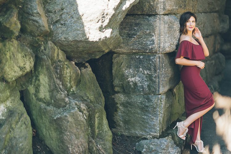 Central Park engagement session captured by photojournalistic NYC wedding photographer Ben Lau.