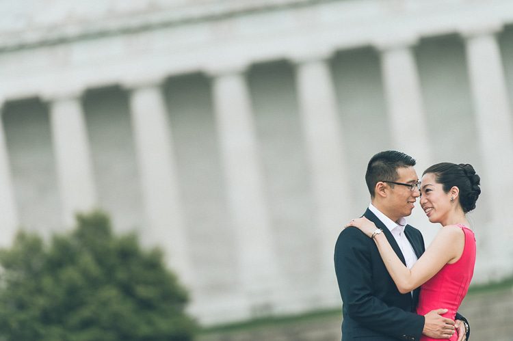 Washington DC engagement session captured by North Jersey wedding photographer Ben Lau.
