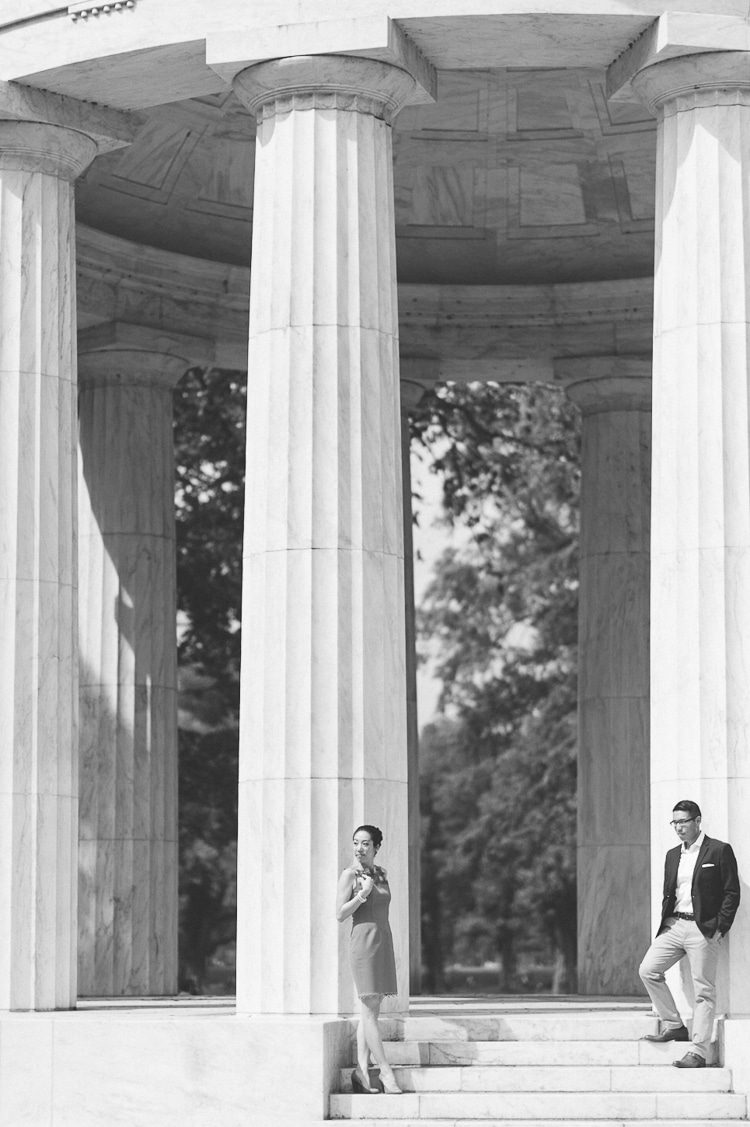 Washington DC engagement session captured by North Jersey wedding photographer Ben Lau.