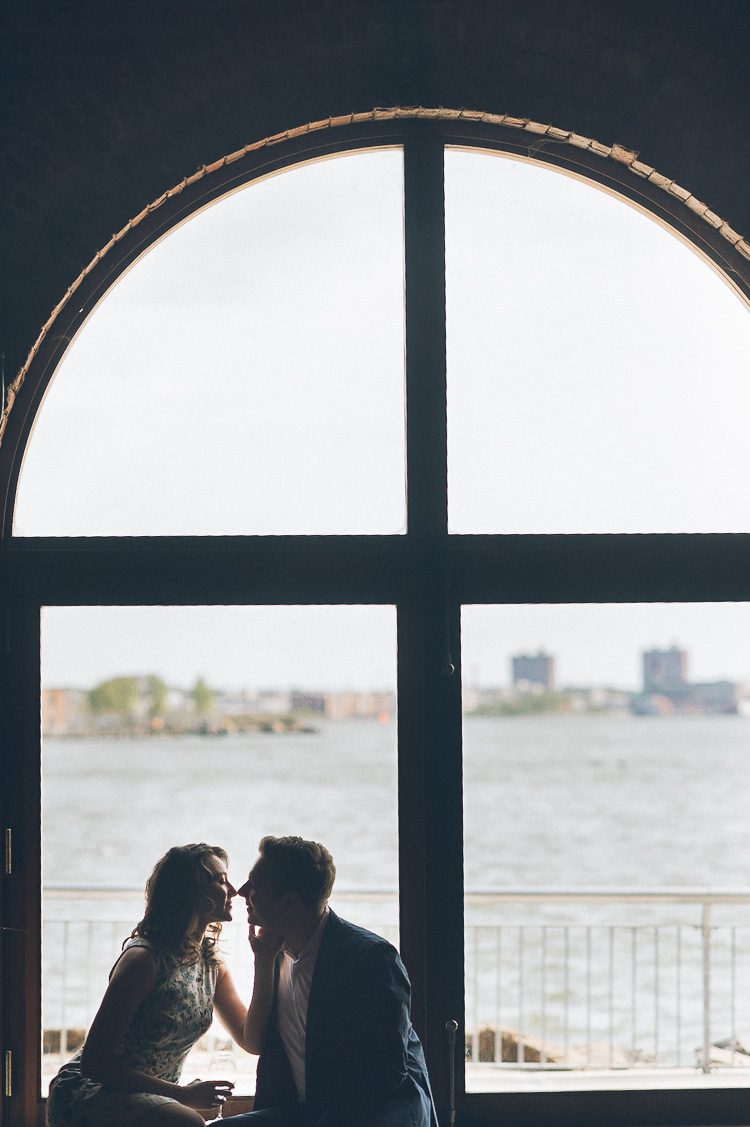 Brooklyn engagement session in Red Hook & Prospect Park, captured by photojournalistic NYC wedding photographer Ben Lau.