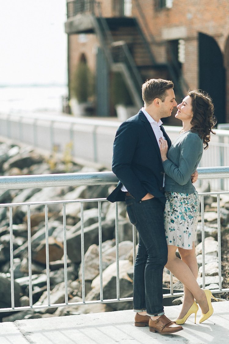 Brooklyn engagement session in Red Hook & Prospect Park, captured by photojournalistic NYC wedding photographer Ben Lau.