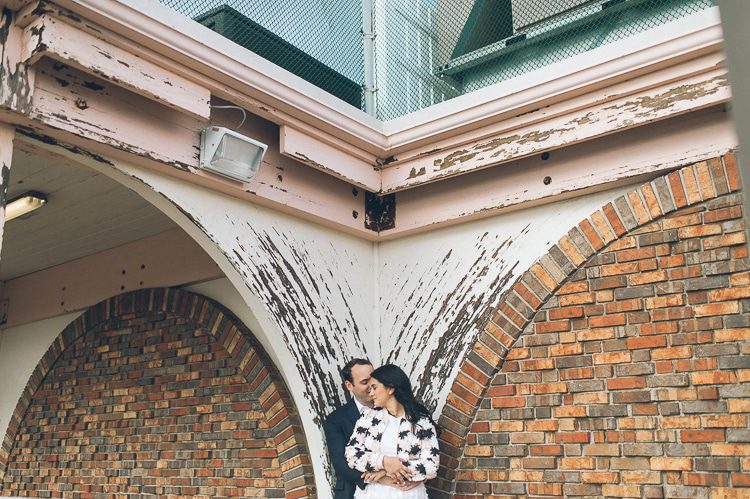 Jersey Shore engagement session in Point Pleasant, captured by North Jersey wedding photographer Ben Lau.