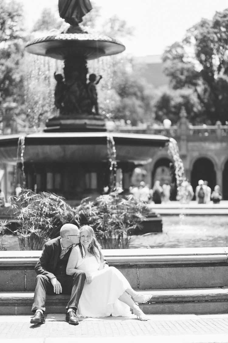 Central Park elopement in NYC, captured by NYC elopement wedding photographer Ben Lau.