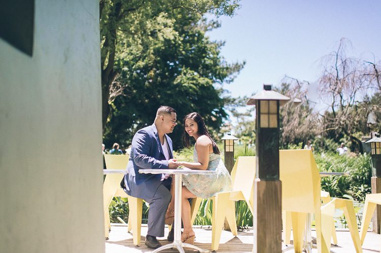 Central NJ engagement session at the Grounds for Sculpture, captured by Central Jersey wedding photographer Ben Lau.