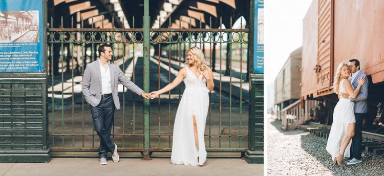 Jersey City engagement session at Liberty State Park, captured by North Jersey wedding photographer Ben Lau.
