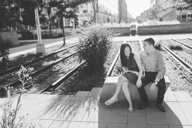 Long Island City engagement session in NYC, captured by NYC wedding photographer Ben Lau.