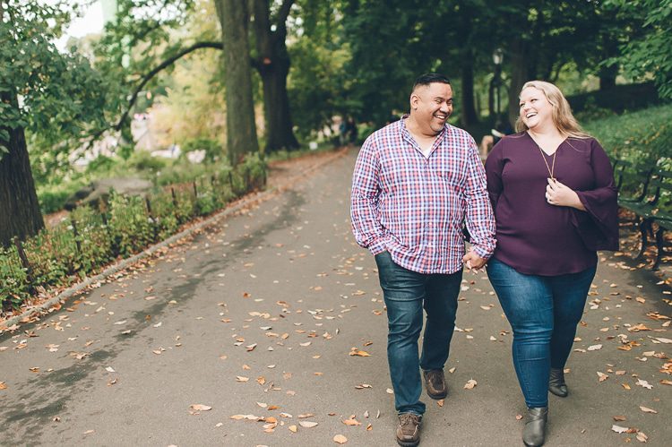 Central Park engagement session captured by NYC wedding photographer Ben Lau.