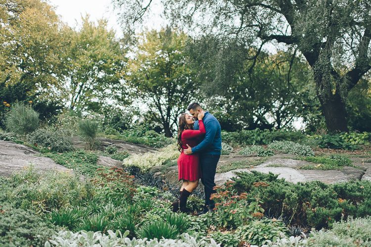 Fort Tryon engagement session in New York City, captured by fun NYC wedding photographer Ben Lau.