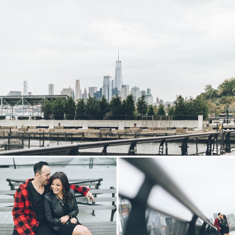 Jersey City & Hoboken engagement session, captured by fun North Jersey wedding photographer Ben Lau.