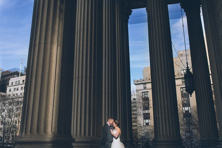 NYC City Hall wedding captured by NYC City Hall wedding photographer Ben Lau.