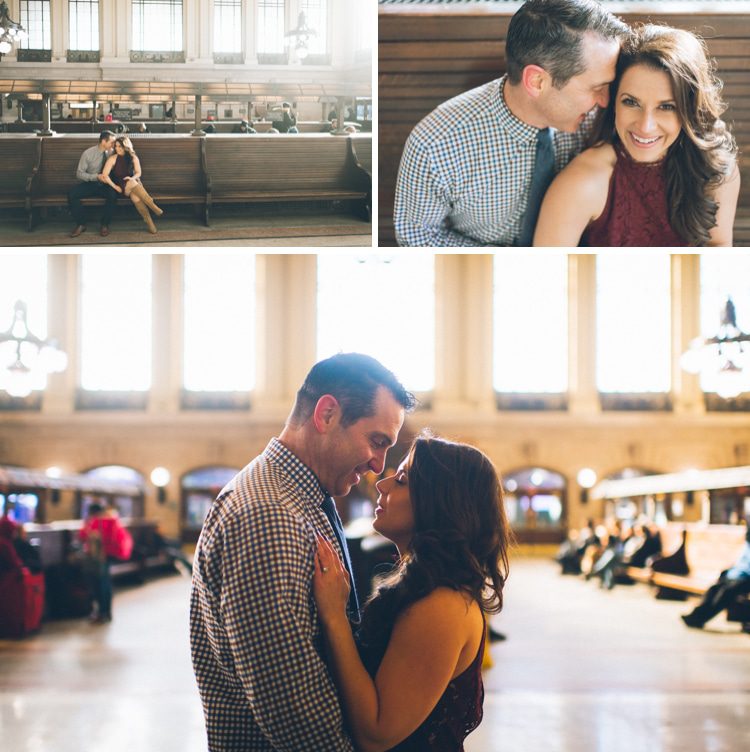 Hoboken engagement session captured by natural, photojournalistic North Jersey wedding photographer Ben Lau.