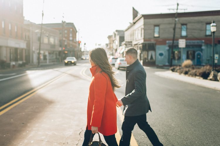 Red Bank engagement session captured by North Jersey wedding photographer Ben Lau.