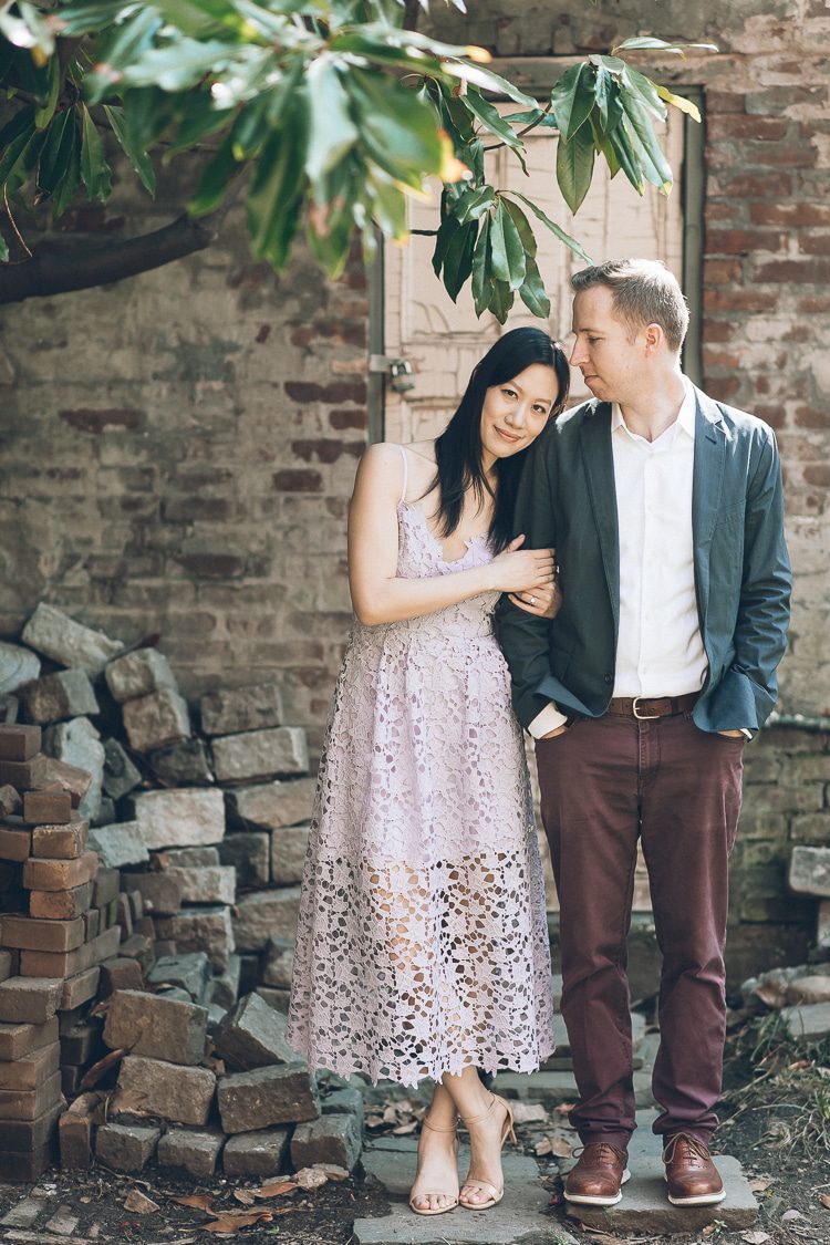 High Line Park engagement session in NYC, captured by NYC wedding photographer Ben Lau.