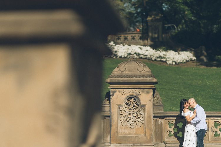 Central Park engagement session captured by NYC wedding photographer Ben Lau.