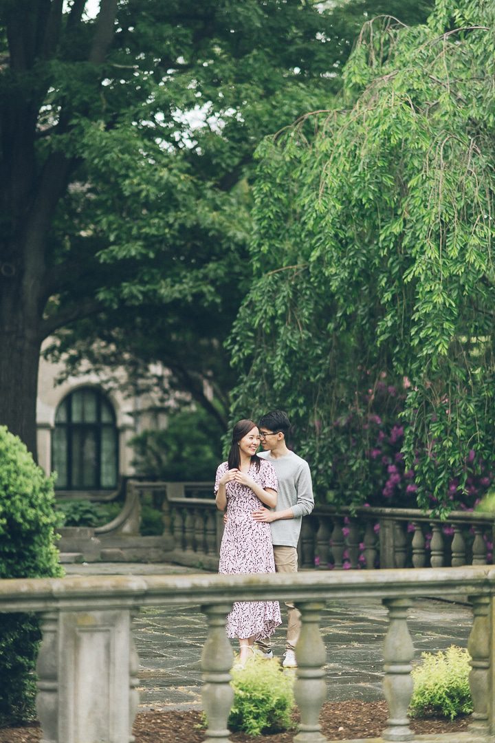 Planting Fields Arboretum engagement session in Long Island, captured by NYC wedding photographer Ben Lau.