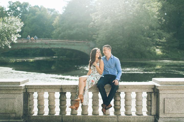 Prospect Park & Coney Island engagement session in Brooklyn, captured by NYC wedding photographer Ben Lau.