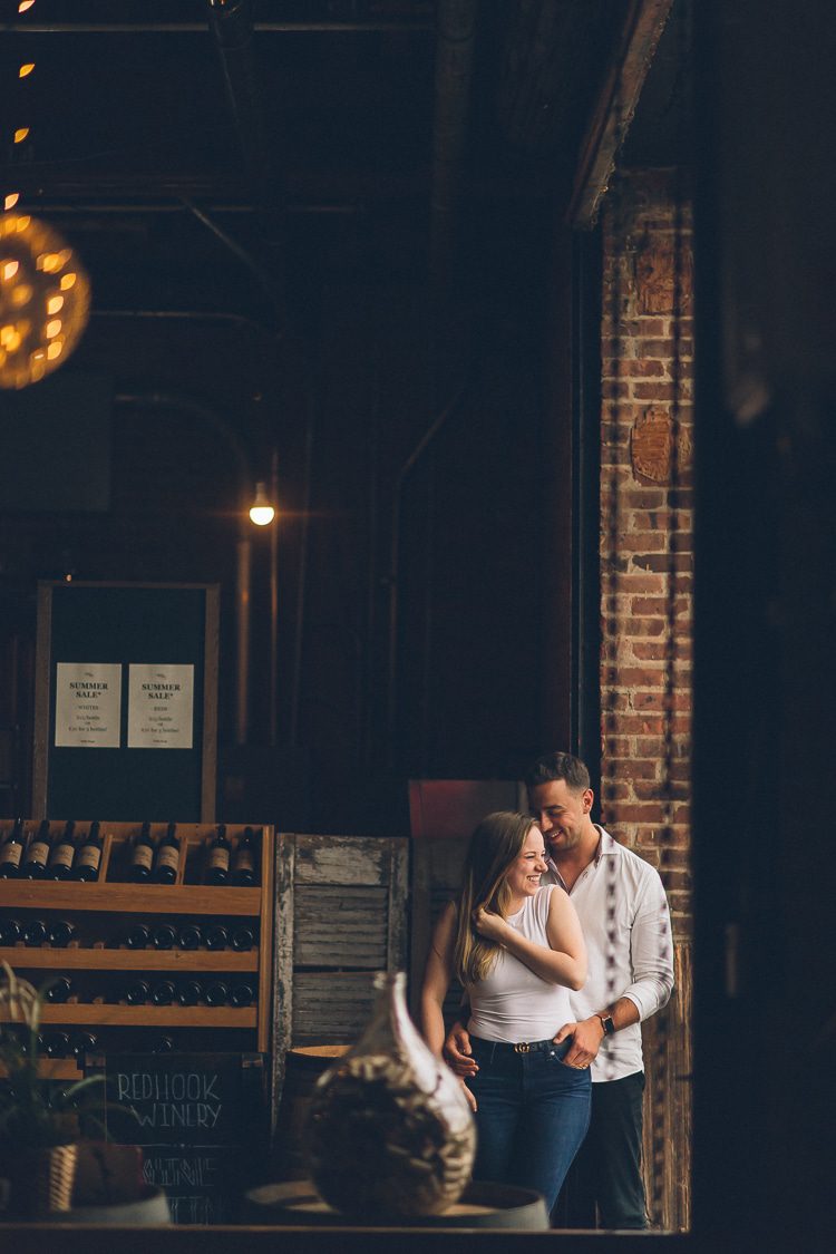 Brooklyn Engagement Session captured by fun, photojournalistic NYC wedding photographer Ben Lau.