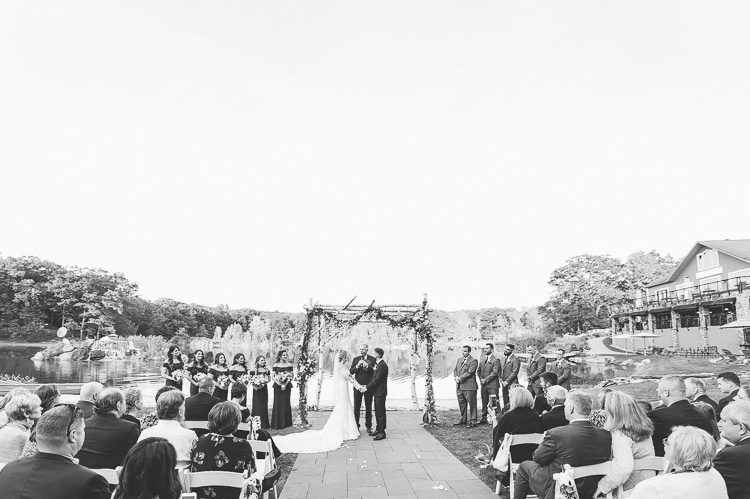 Rock Island Lake Club wedding in Sparta, NJ - captured by fun, photojournalistic NJ wedding photographer Ben Lau.