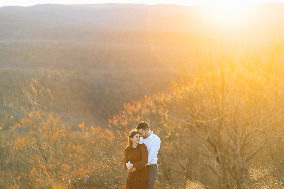 Bear Mountain engagement session in Hudson Valley, NY, captured by Hudson Valley wedding photographer Ben Lau.