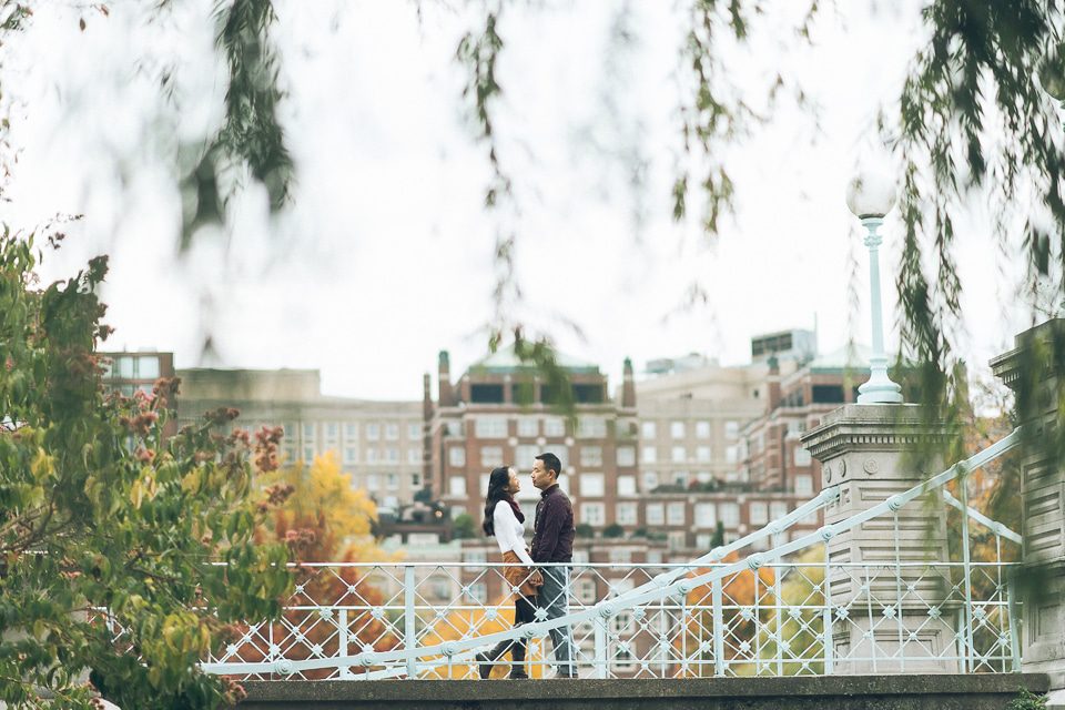 Boston engagement session captured by NJ wedding photographer Ben Lau.