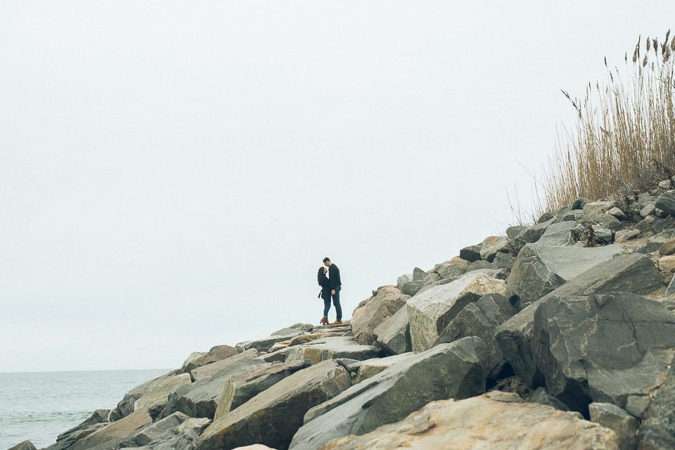Amanda & Nick's Montauk Engagement session in Long Island, captured by Long Island wedding photographer Ben Lau.