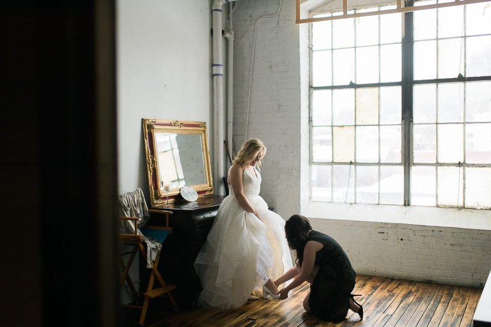 Art Factroy wedding in Paterson, NJ - captured by fun, candid, photojournalistic North Jersey wedding photographer Ben Lau.