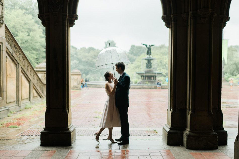 Central Park wedding in NYC, captured by fun, candid, photojournalistic NYC wedding photographer Ben Lau.