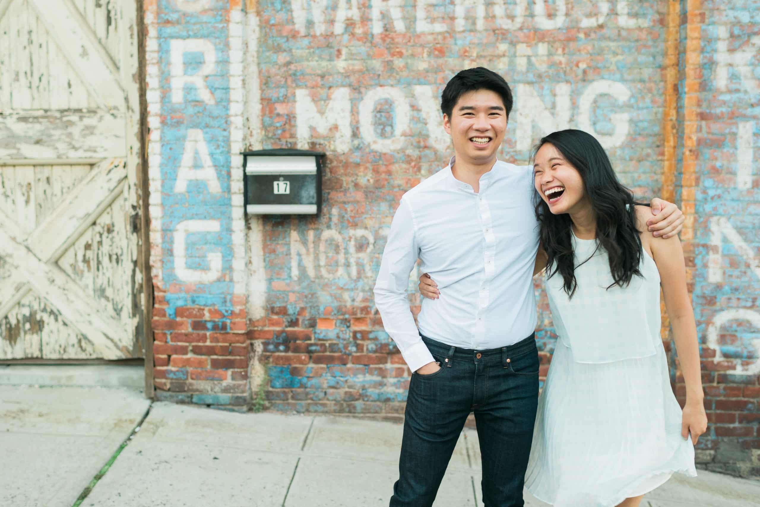 Rockefeller State Park engagement session in Westchester, captured by fun NYC wedding photographer Ben Lau.