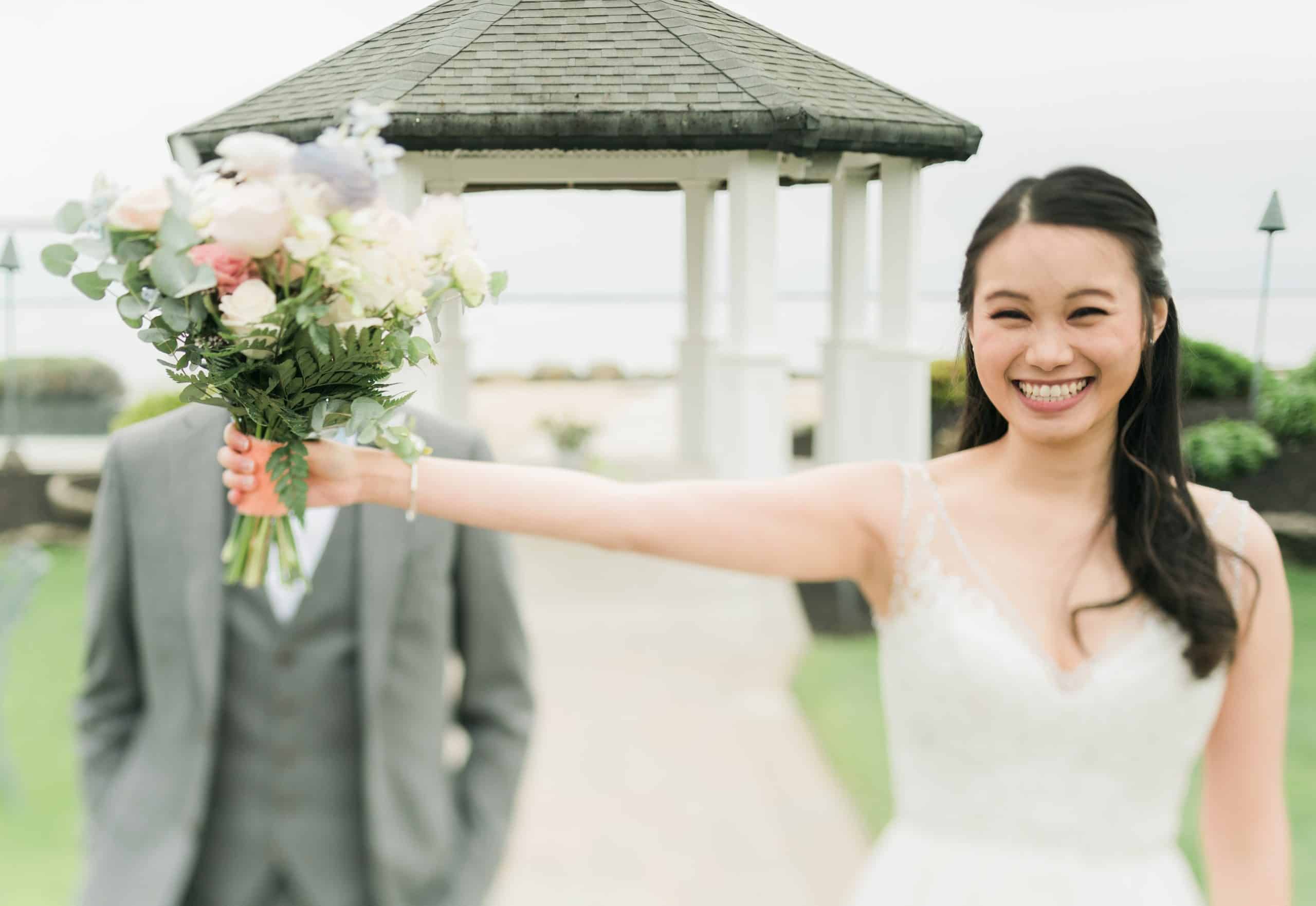 Lands End Catering in Sayville, NY - captured by Long Island wedding photographer Ben Lau.